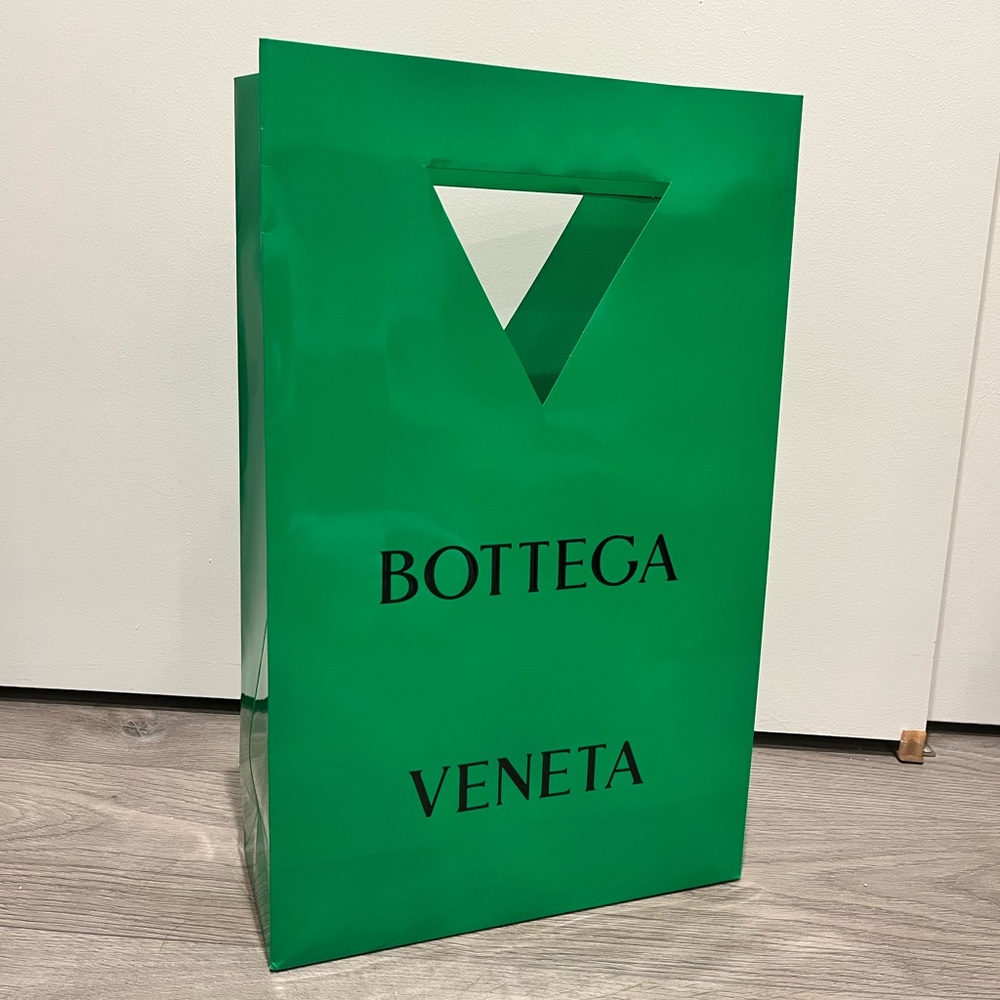 Large Green Bottega Veneta shopping bag